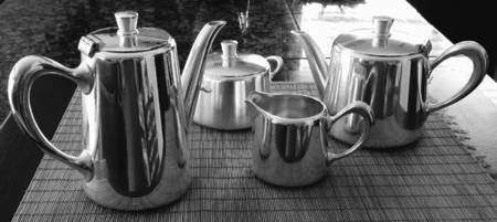 CTF118 (Silverplate, Hollowware) (4 Piece) Silverplate Tea Set