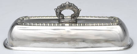 Silverplate Hollowware Lid for 1/4 Pound Butter