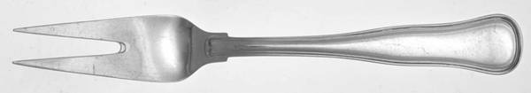 Old Danish (Silverplate) Small 2-Tine Cold Meat Serving Fork