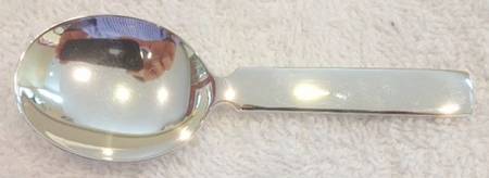 CRT12 (Sterling) Straight Handle Baby Spoon