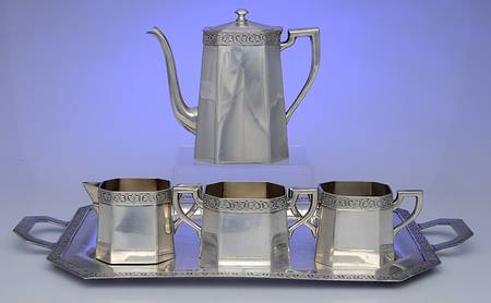 951 (Silverplate, Hollowware) 5 Pc Plated Tea Set (PTP,PCR,PSUO,PWB,PWTL)