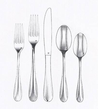 Lucca (Stainless) by Cuisinart Flatware