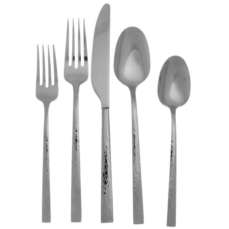 Inspire Hammered (Stainless) 5 Piece Place Setting
