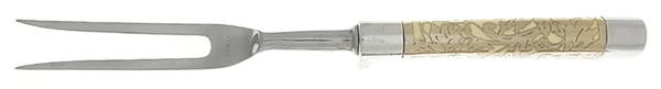 Classic Cream (Stainless) Large Stainless-Prong Roast Carving Fork