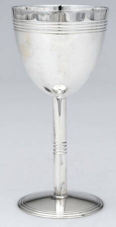 Judaique (Silverplate, Hollowware) Kiddush Cup (Goblet)