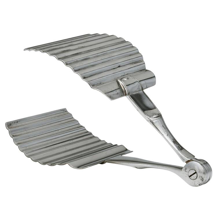 CTF130 (Silverplate) Solid Piece Aspragus Tongs