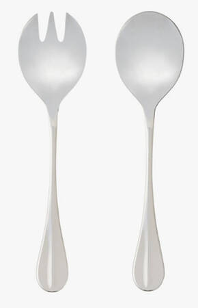 Nau Polished (Stainless) (2 Pc) Solid Salad Set