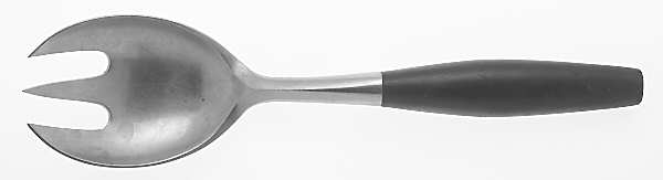Kongo-Black (Stainless) Solid Serving Fork