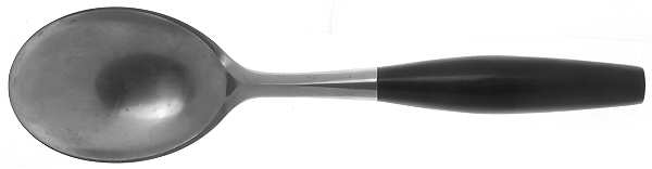Kongo-Black (Stainless) Solid Serving Spoon