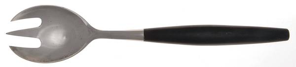 Kongo-Black (Stainless) Solid Salad Serving Fork