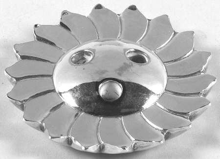 Silverplate Hollowware Sunburst Taperholder