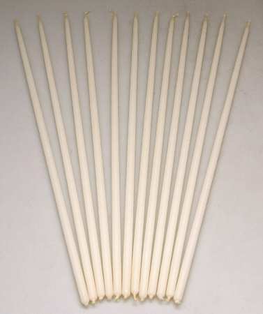 Silverplate Hollowware Tiny Taper Candle - Set of 12