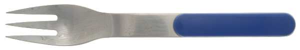 Summer House-Navy Blue(Stainless) Medium Solid Cold Meat Serving Fork