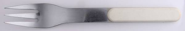 Summer House-White (Stainless) Medium Solid Cold Meat Serving Fork
