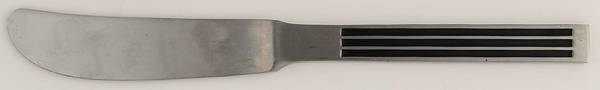 Thebe-Black (Stainless, Black Handle) Flat Handle Butter Spreader