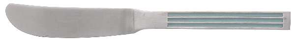 Thebe-Turquoise (Stainless, Turquoise) Flat Handle Master Butter Knife