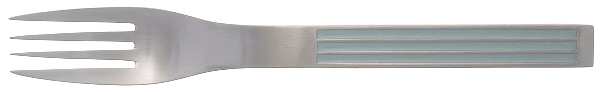 Thebe-Turquoise (Stainless, Turquoise) Large Solid Cold Meat Serving Fork