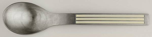 Thebe-White (Stainless, Whitehdl) Place/Oval Soup Spoon