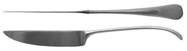Torun (Silverplate) Individual Solid Handle Steak Knife