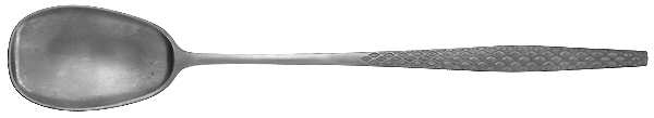 Variation IV (Stainless, No Black Accent) Long Handle Solid Serving Spoon