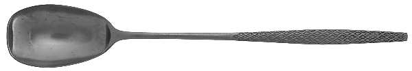 Variation IV (Stainless, No Black Accent) Long Handle Solid Serving Spoon