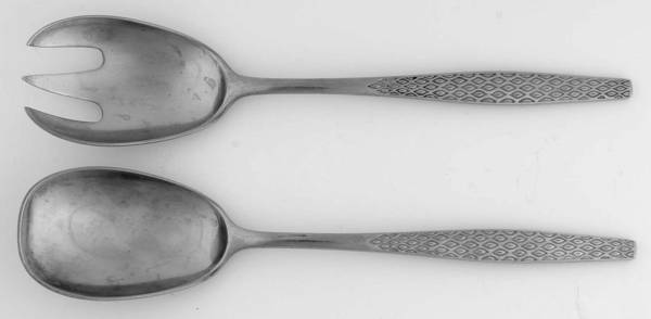 Variation IV (Stainless, No Black Accent) Solid Serving Set