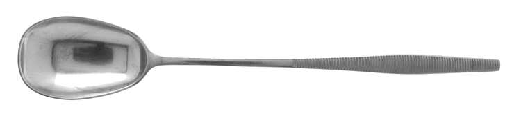 Variation VI (Stainless, No Black Accent, Germany) Long Handle Solid Serving Spoon