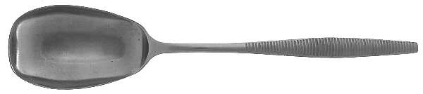 Variation VI (Stainless, No Black Accent, Germany) Solid Serving Spoon