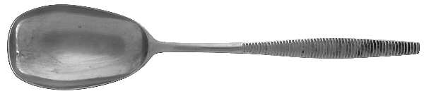 Variation VI (Stainless, Black Accent) Solid Serving Spoon