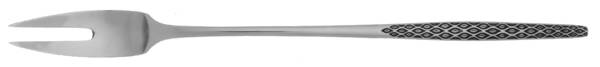 Variation IV (Stainless, Black Accent) Solid Serving Fork