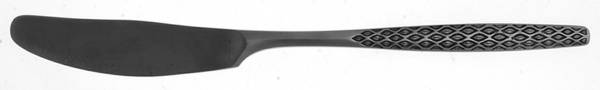 Variation IV (Stainless, Black Accent) Flat Handle Butter Spreader