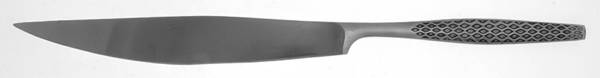 Variation IV (Stainless, Black Accent) Large Stainless Blade Roast Carving Knife