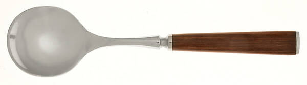 Wood Accent (Stainless) Spoon-Soup/Round Bowl (G) HC