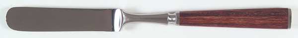 Wood Accent (Stainless) Blunt Solid Knife