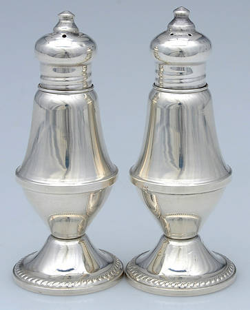 Sterling Hollowware Weighted Salt and Pepper Set