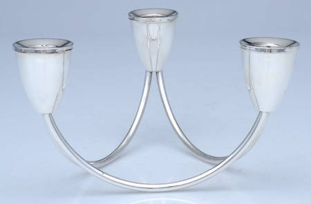 Sterling Hollowware Weighted Candleholder (Holds 3 Candles)