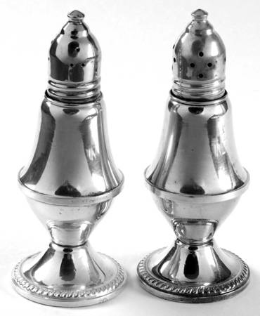 Sterling Hollowware Weighted Salt and Pepper Set