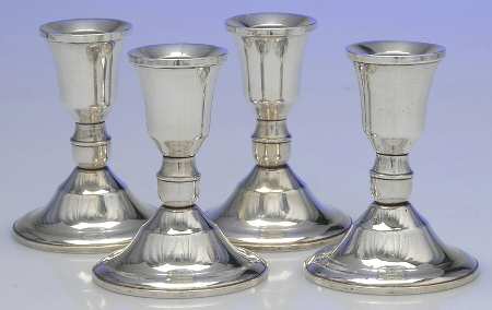 Sterling Hollowware 3" Console Candleholder - Set of 4