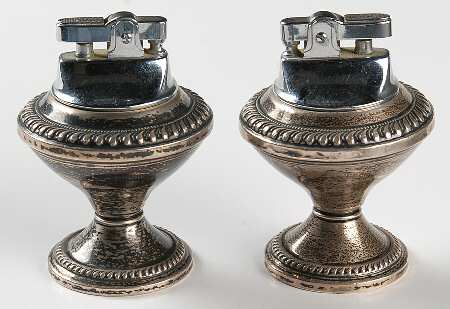 Sterling Hollowware Pair of Weighted Table Lighters