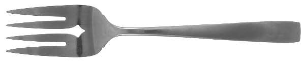 DCS1 (STAINLESS) Medium Solid Cold Meat Serving Fork
