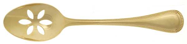 Golden Pearls (Gold Electroplate) Pierced Tablespoon (Serving Spoon)