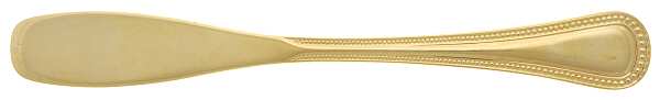 Golden Pearls (Gold Electroplate) Flat Handle Butter Spreader