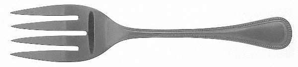 Pearls (Stainless) Large Solid Fish Serving Fork