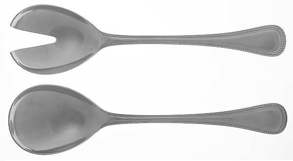 Pearls (Stainless) (2 Pc) Solid Salad Set