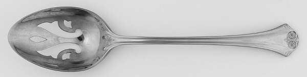 Royal Dahlia (Stainless) Pierced Tablespoon (Serving Spoon)
