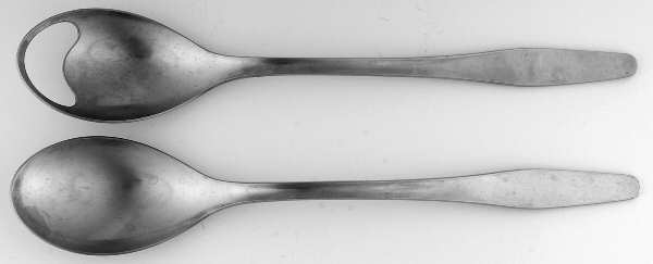 DNS3 (STAINLESS) (2 Pc) Solid Salad Set