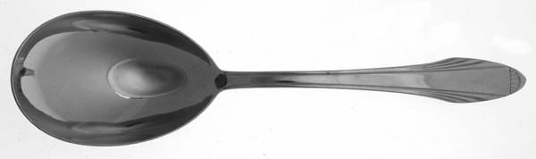 DSC2 (STAINLESS) Solid Smooth Casserole Spoon