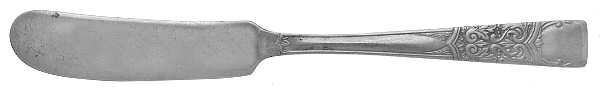 Inauguration (Silverplate, Scrolls, 1948) Flat Handle Butter Spreader