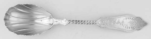 No 1 (Sterling, 1869) Sugar Shell Spoon