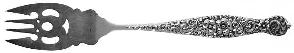 No 3 (Sterling, 1885) Large Individual Solid Fish/Salad Fork